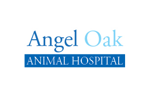 Angel oak animal hospital logo.