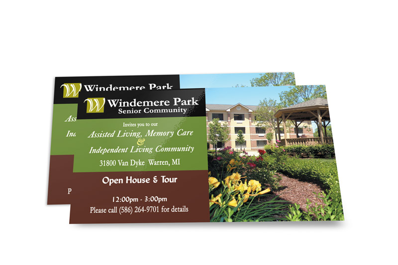 A bunch of business cards for windemere park