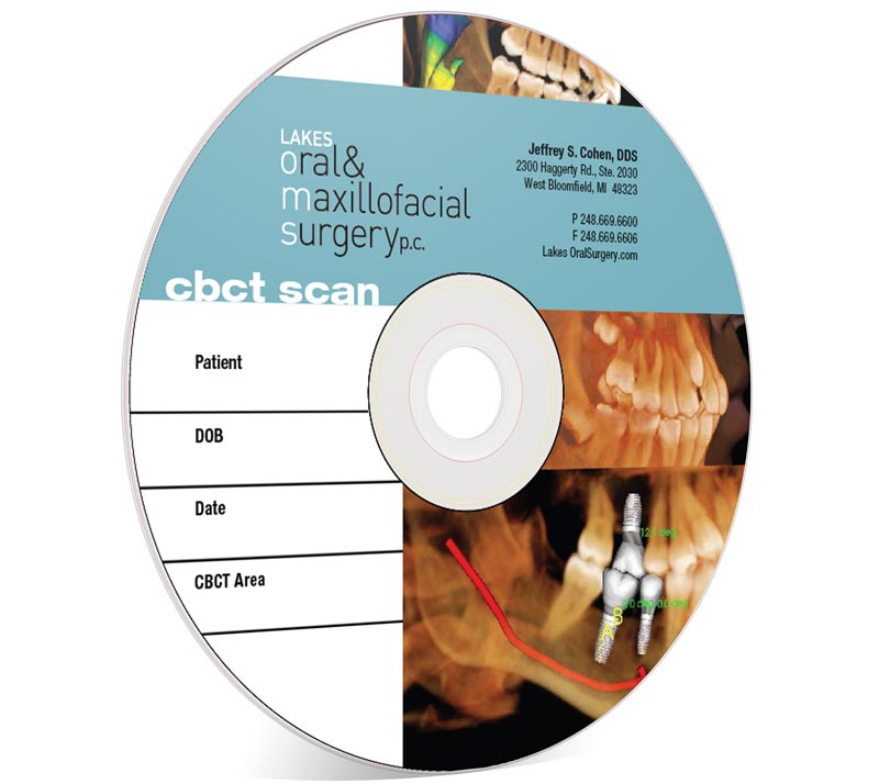 A cd cover with dental images and text.